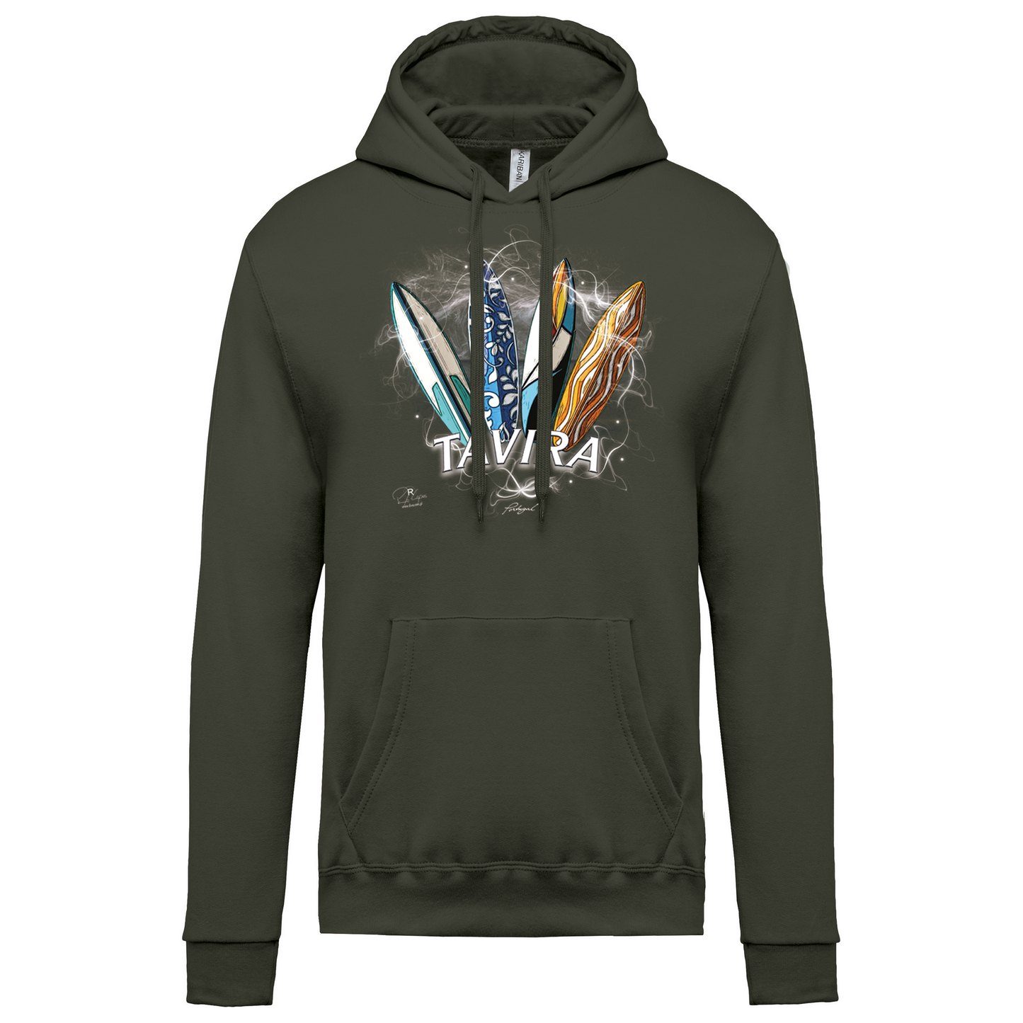 Sweatshirt Kariban com Capuz Surfboards Tavira