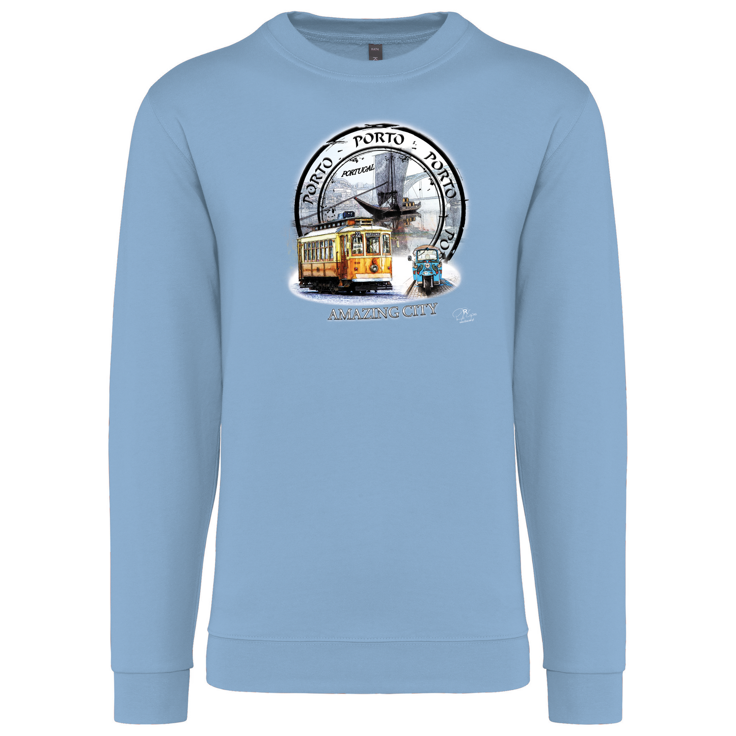 Sweatshirt Kariban sem Capuz Amazing City Porto