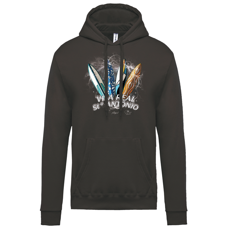 Sweatshirt Kariban com Capuz Surfboards Vila Real Stº António