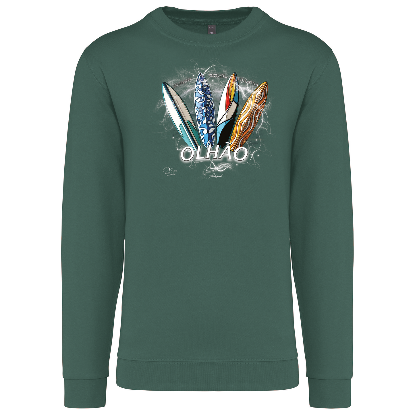 Sweatshirt Kariban sem Capuz Surfboards Olhão