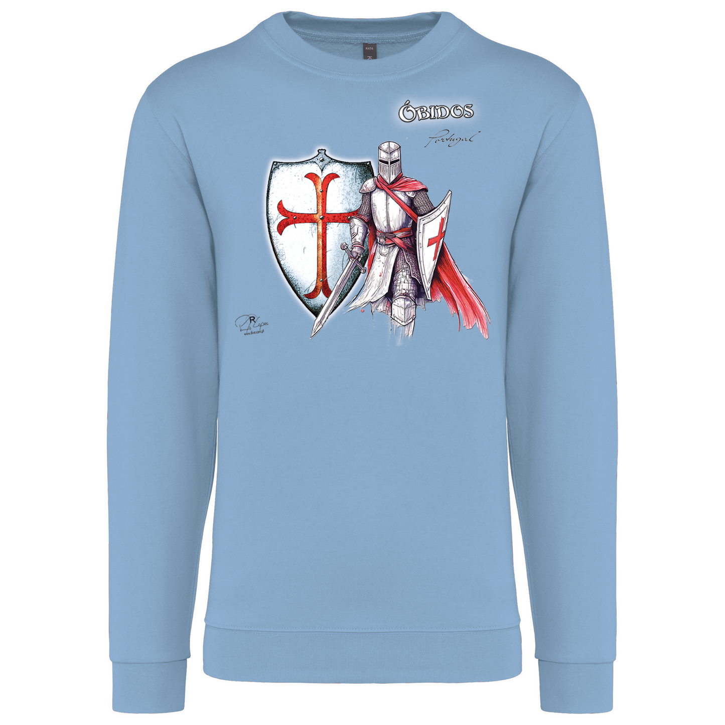 Sweatshirt Kariban sem Capuz Templário Óbidos