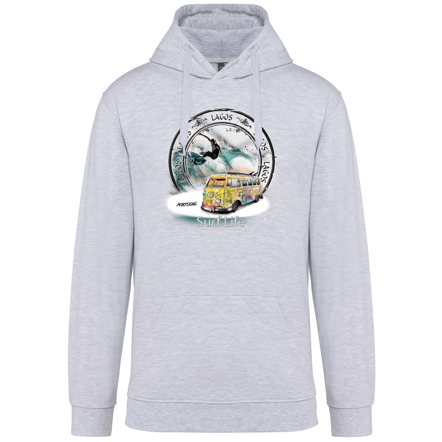 Sweatshirt Kariban com Capuz Surf Life Lagos