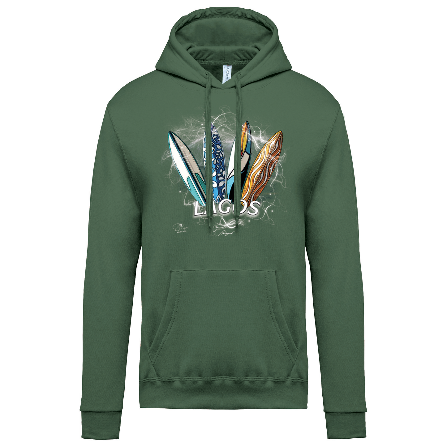Sweatshirt Kariban com Capuz Surfboards Lagos