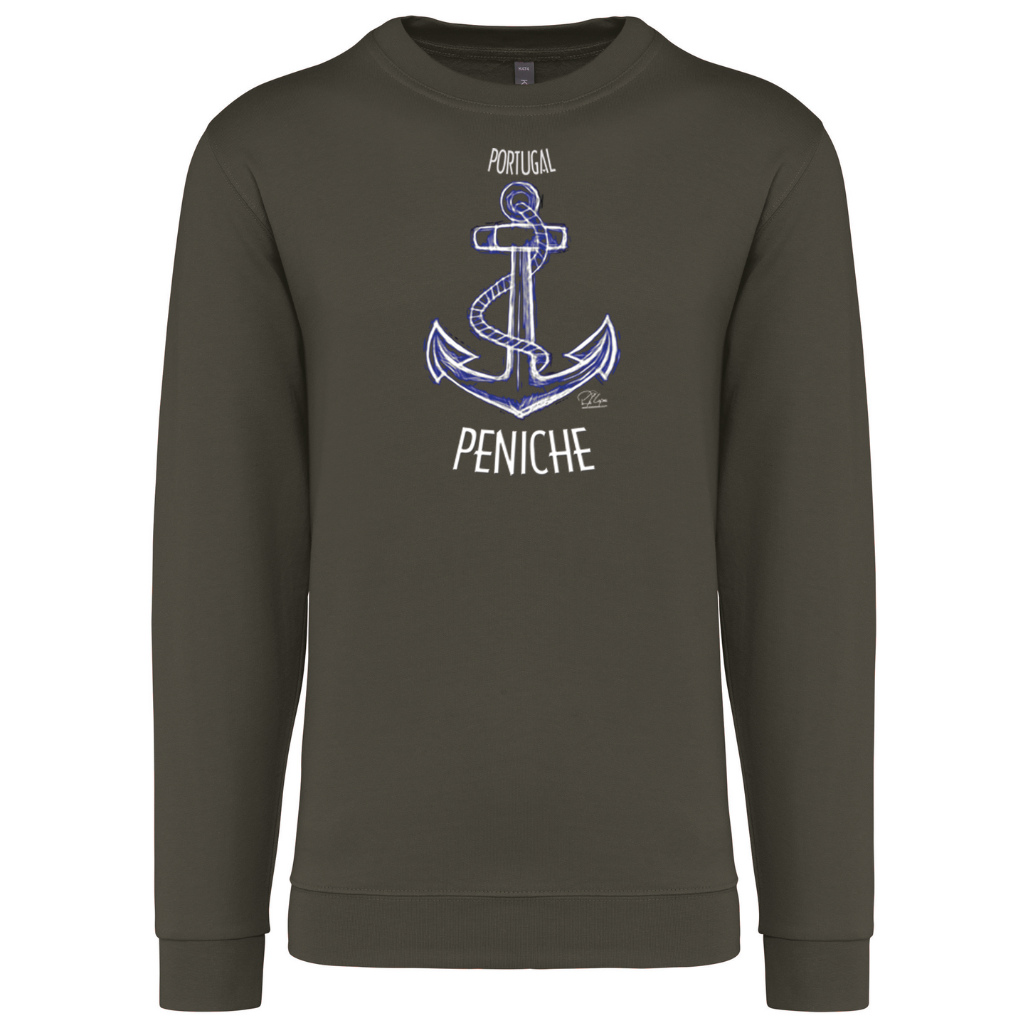 Sweatshirt Kariban sem Capuz Âncora Peniche