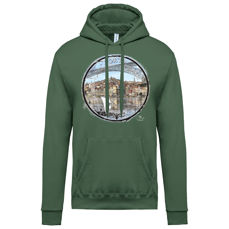 Sweatshirt Kariban com Capuz Selo Porto