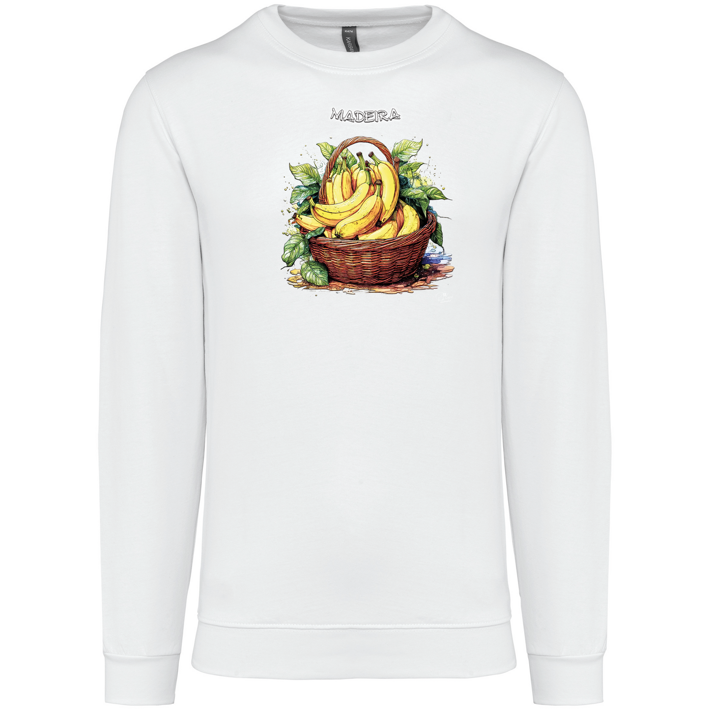Sweatshirt Kariban sem Capuz Cesto Bananas