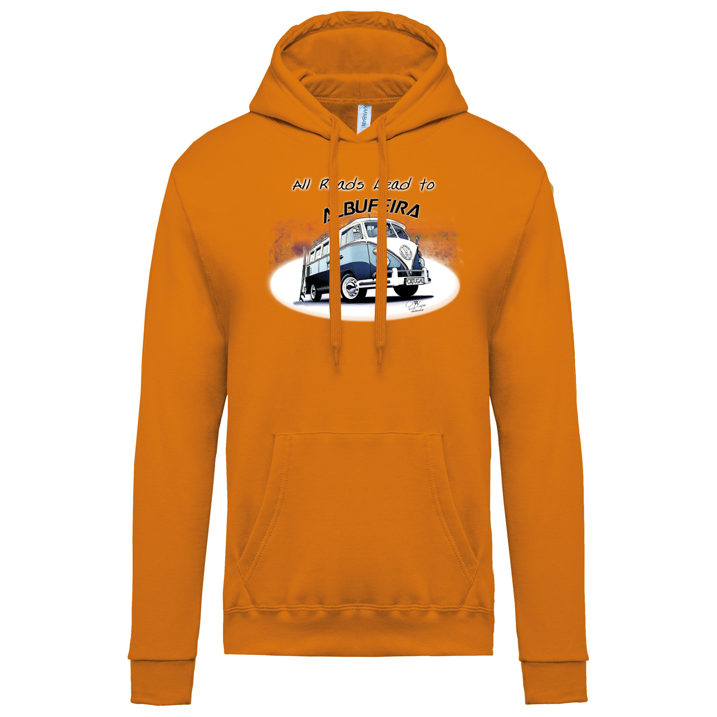 Sweatshirt Kariban com Capuz All Roads Lead to Albufeira