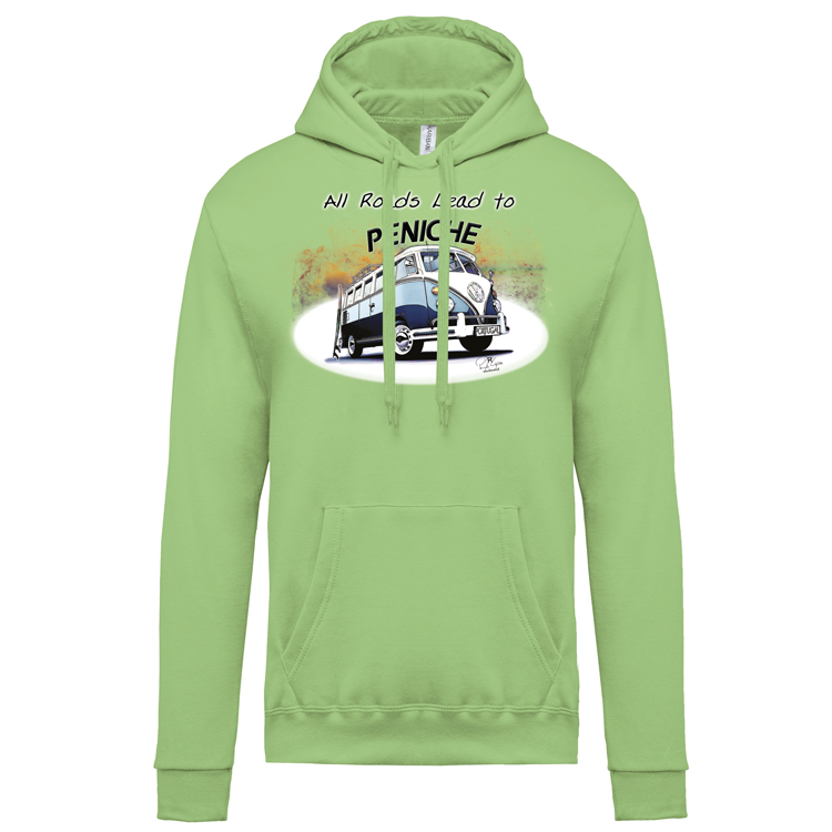 Sweatshirt Kariban com Capuz All Roads Lead to Peniche