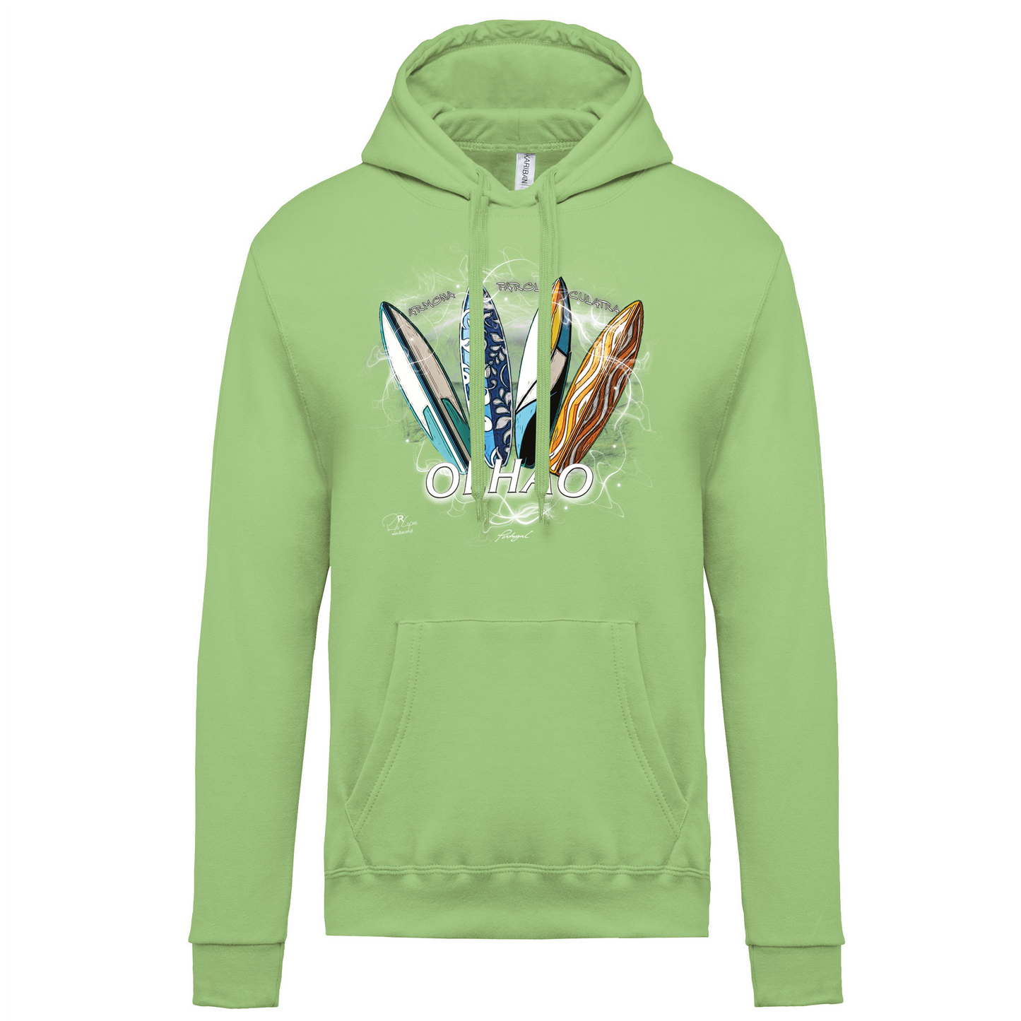 Sweatshirt Kariban com Capuz Surfboards Olhão