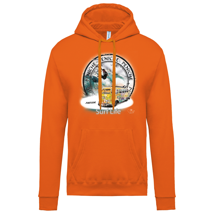 Sweatshirt Kariban com Capuz Surf Life Peniche