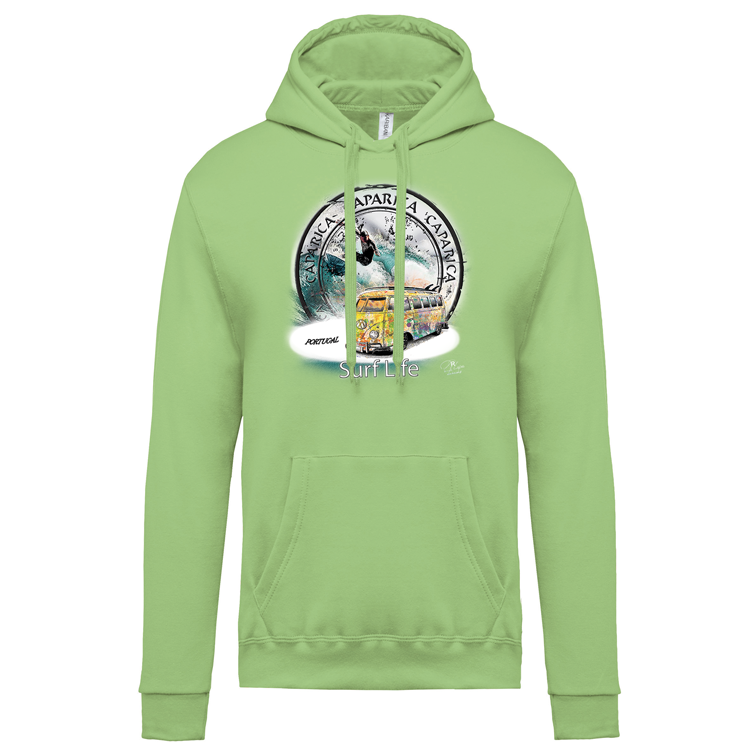 Sweatshirt Kariban com Capuz Surf Life Caparica