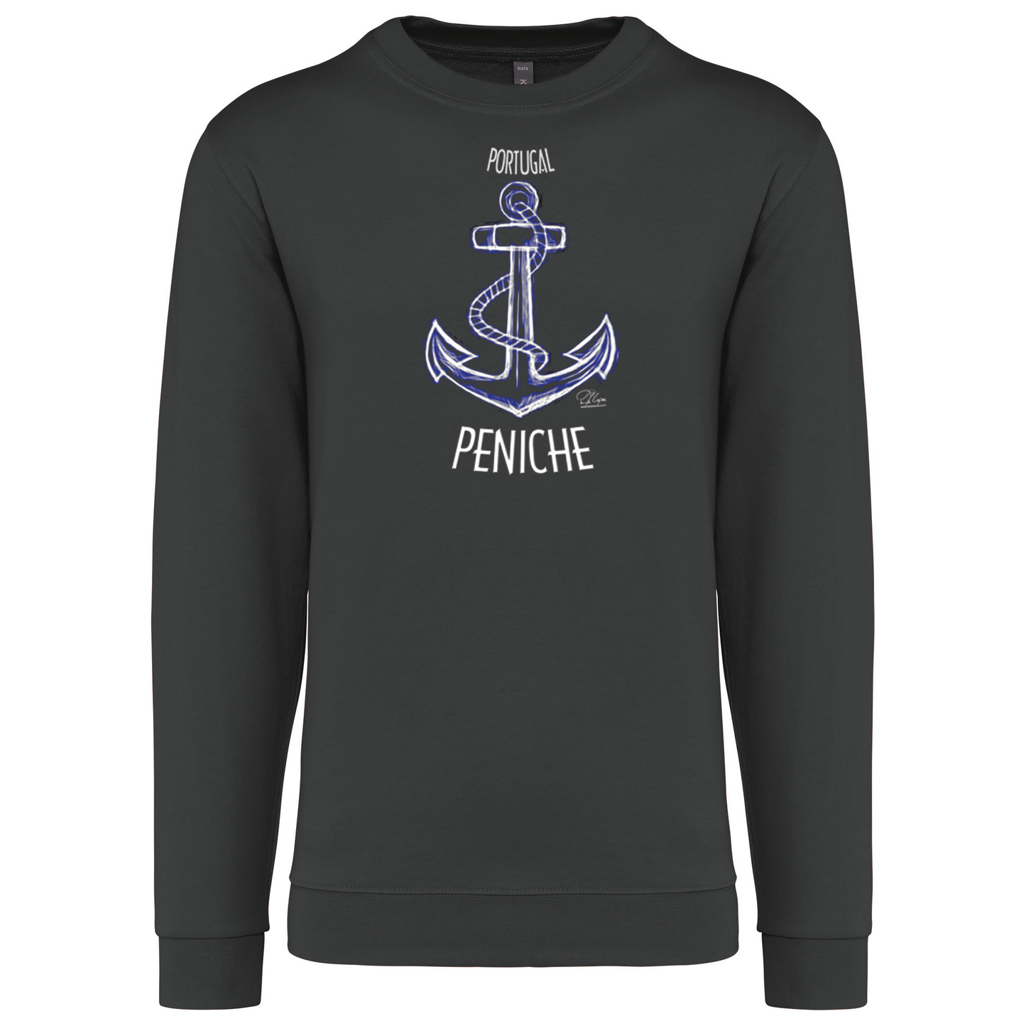 Sweatshirt Kariban sem Capuz Âncora Peniche