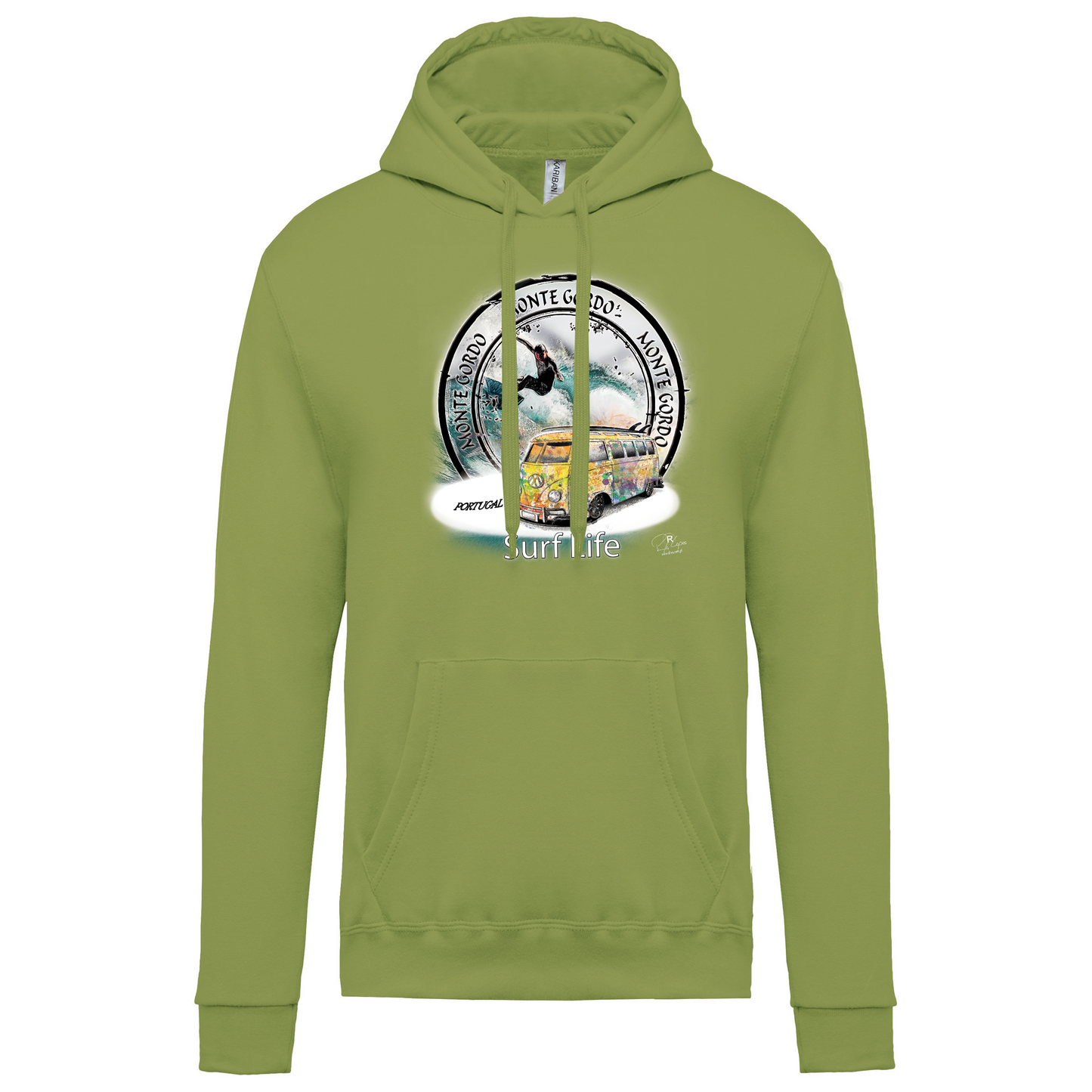 Sweatshirt Kariban com Capuz Surf Life Monte Gordo