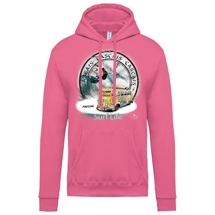 Sweatshirt Kariban com Capuz Surf Life Cascais