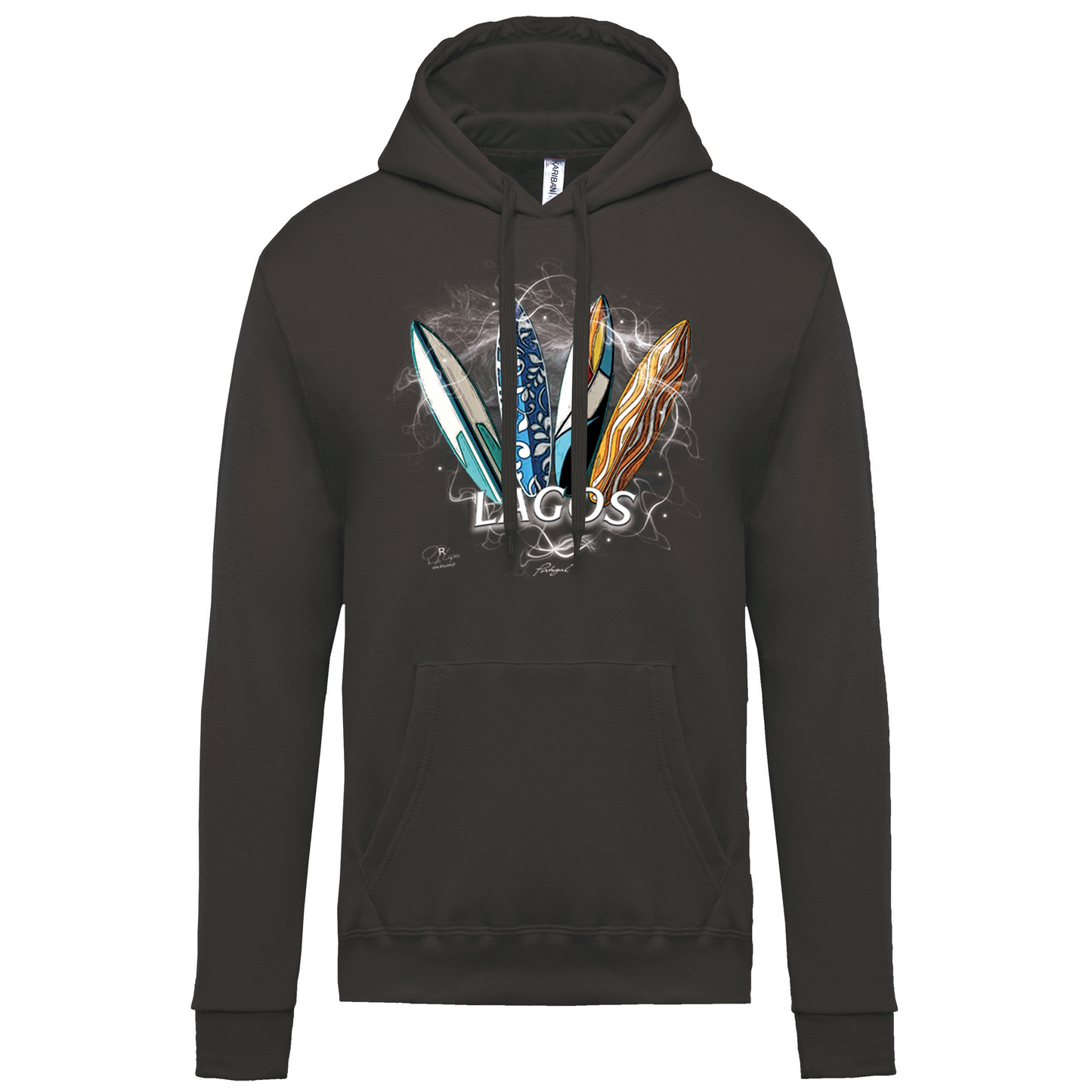 Sweatshirt Kariban com Capuz Surfboards Lagos