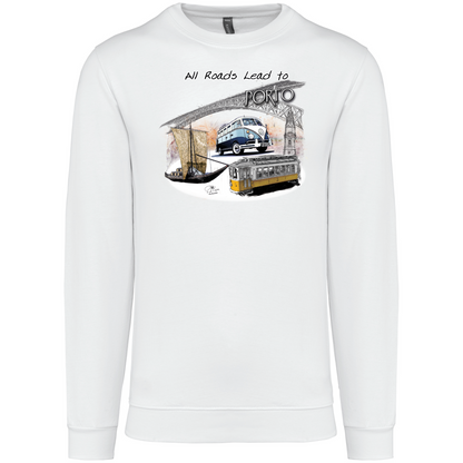 Sweatshirt Kariban sem Capuz All Roads Lead to Porto