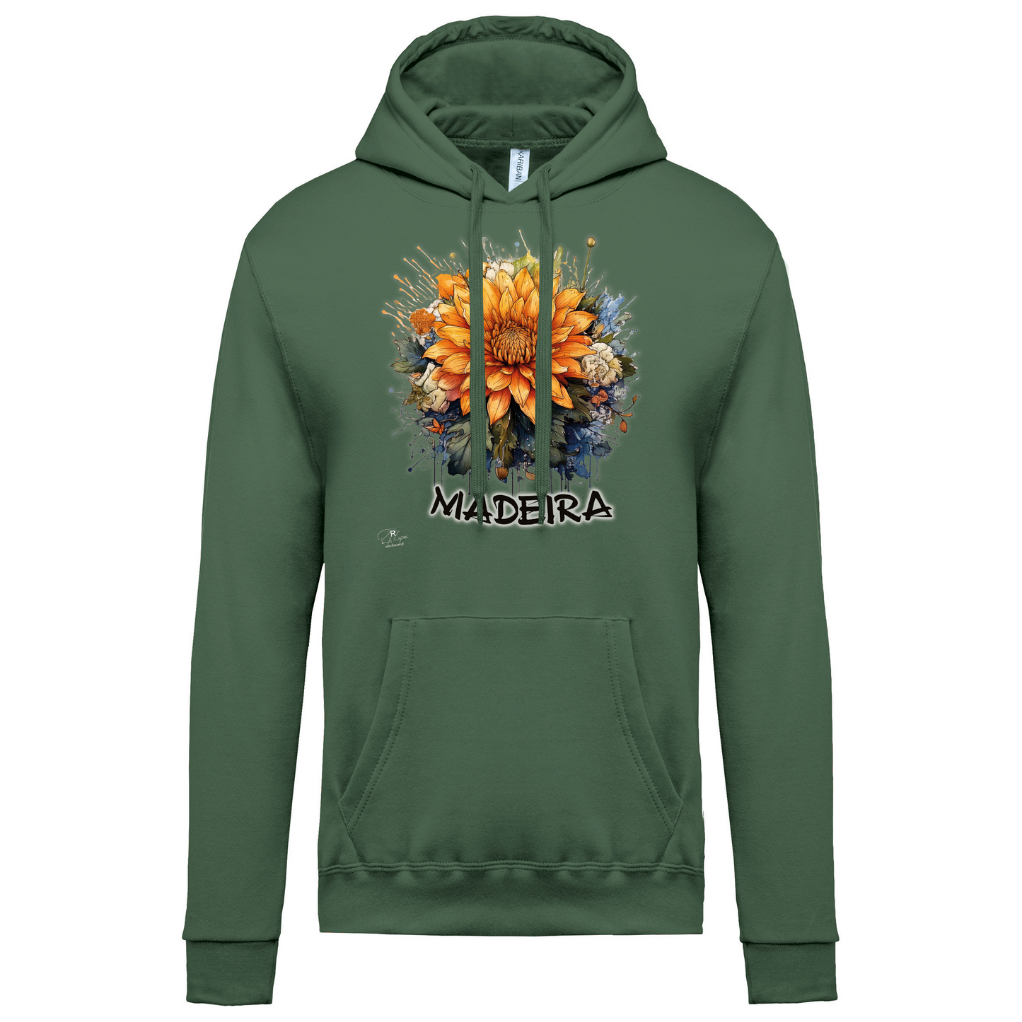 Sweatshirt Kariban com Capuz Arranjo Floral 1
