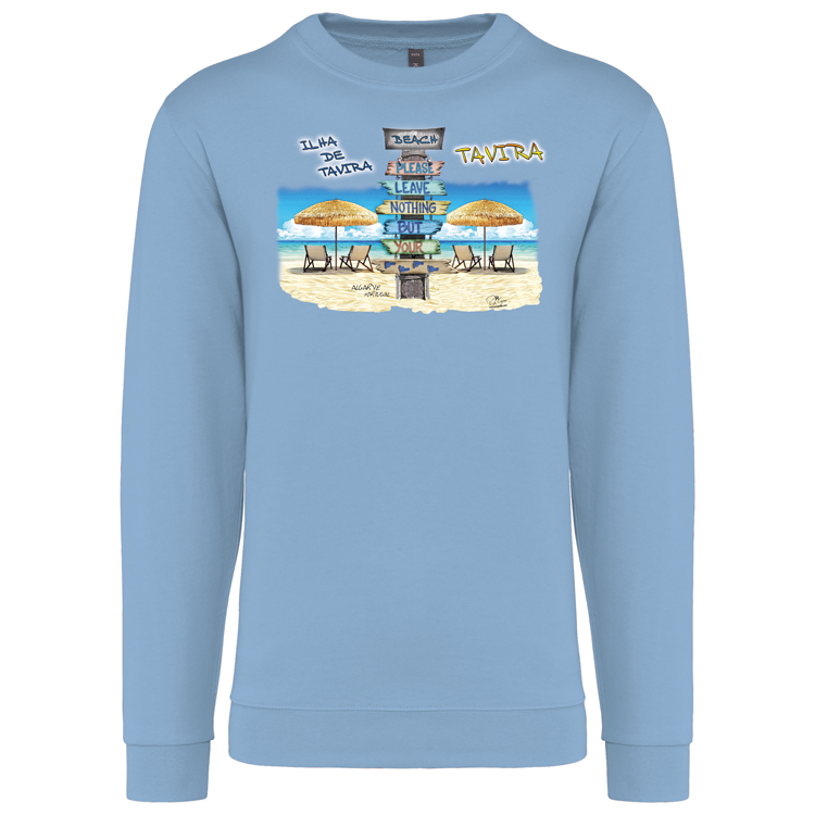 Sweatshirt Kariban sem Capuz Pegadas Tavira