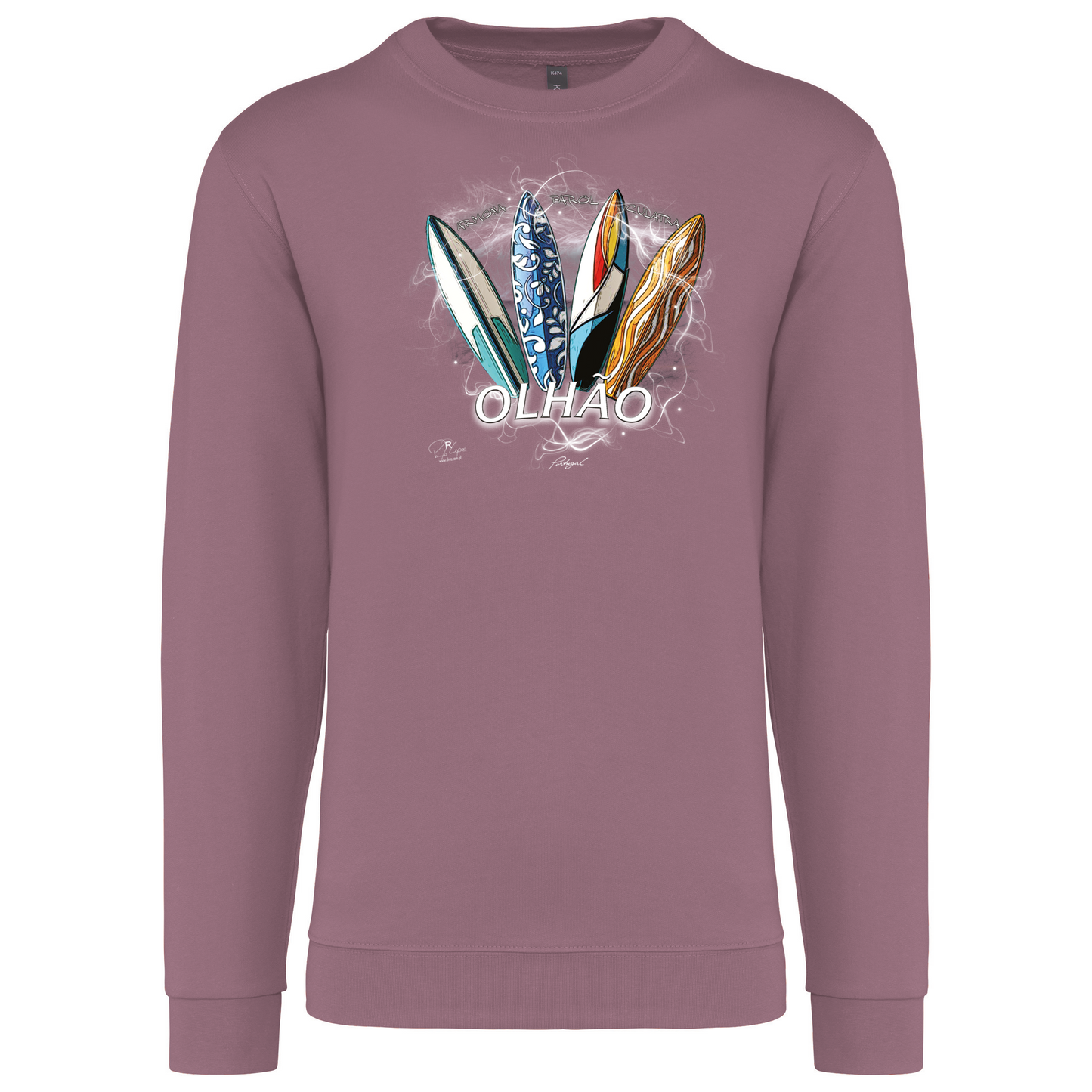 Sweatshirt Kariban sem Capuz Surfboards Olhão