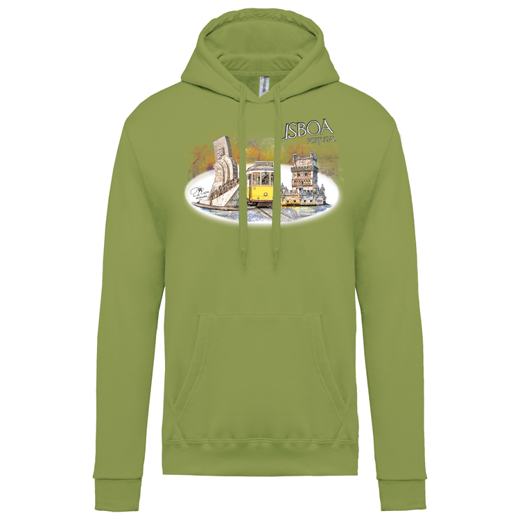 Sweatshirt Kariban com Capuz Monumentos Belém
