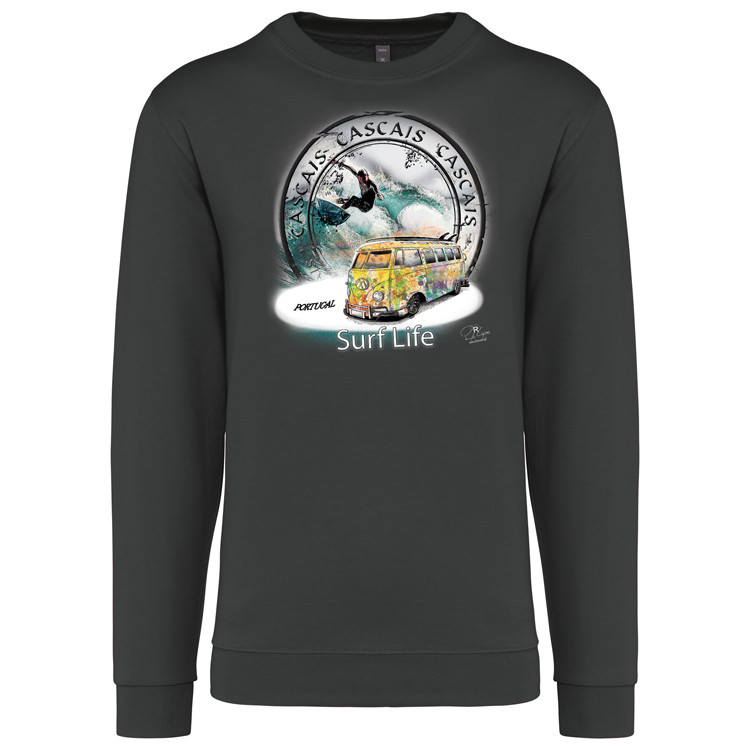 Sweatshirt Kariban sem Capuz Surf Life Cascais