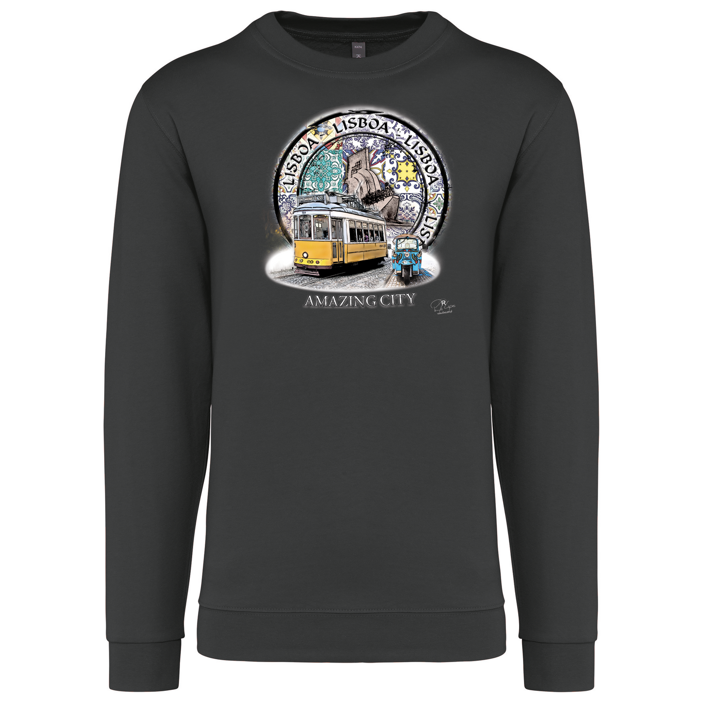 Sweatshirt Kariban sem Capuz Amazing City Lisboa