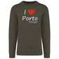 Sweatshirt Kariban sem Capuz I Love Porto