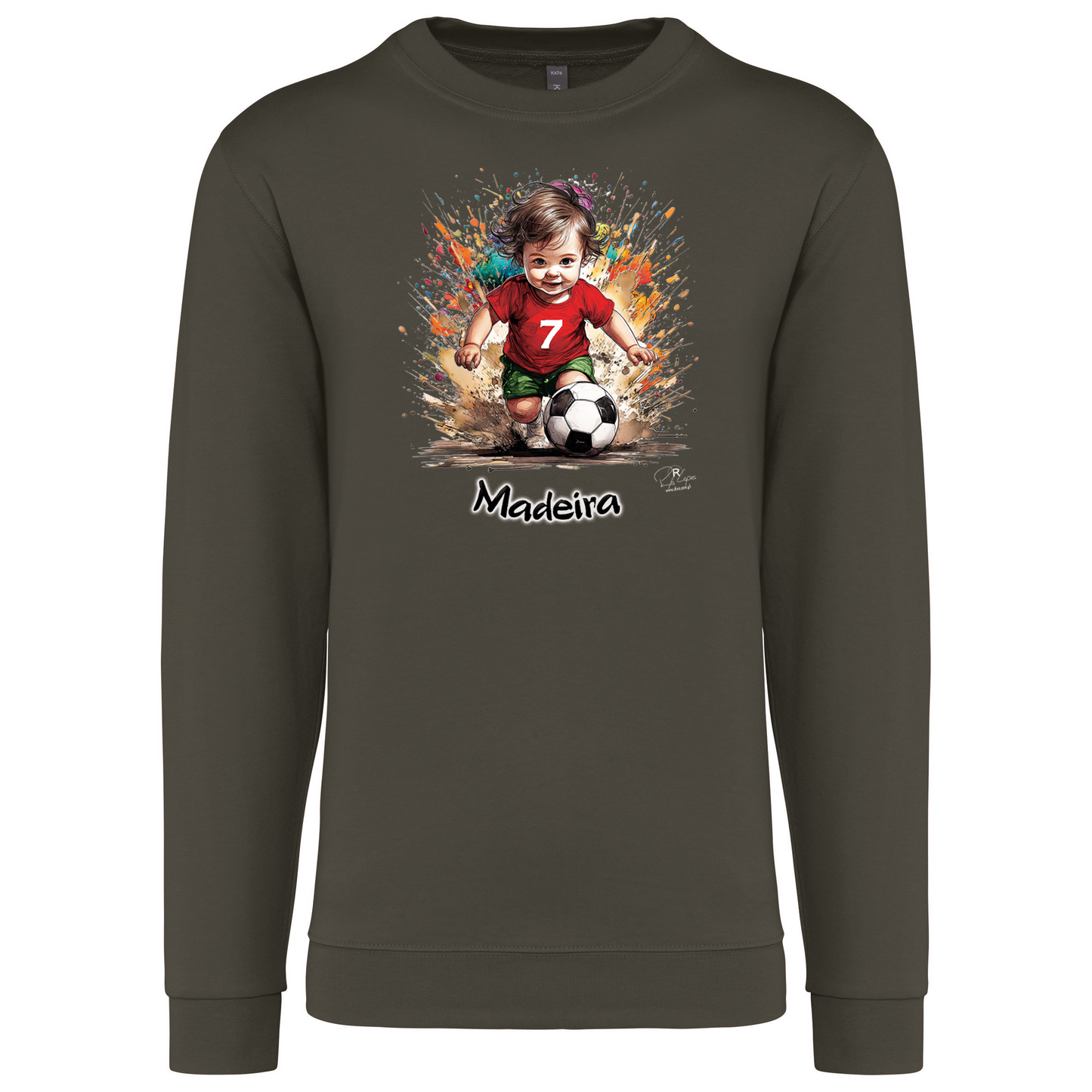 Sweatshirt Kariban sem Capuz 7 Madeira