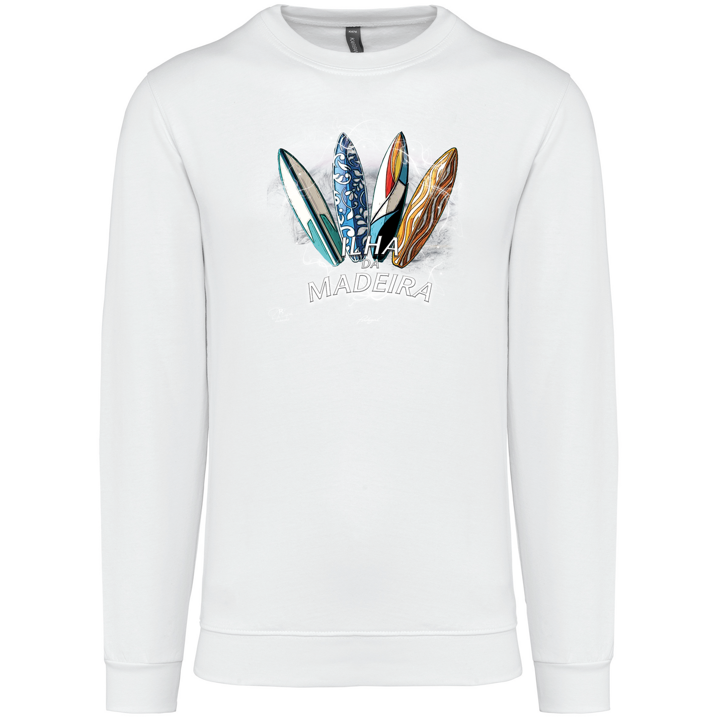 Sweatshirt Kariban sem Capuz Surfboards Ilha da Madeira