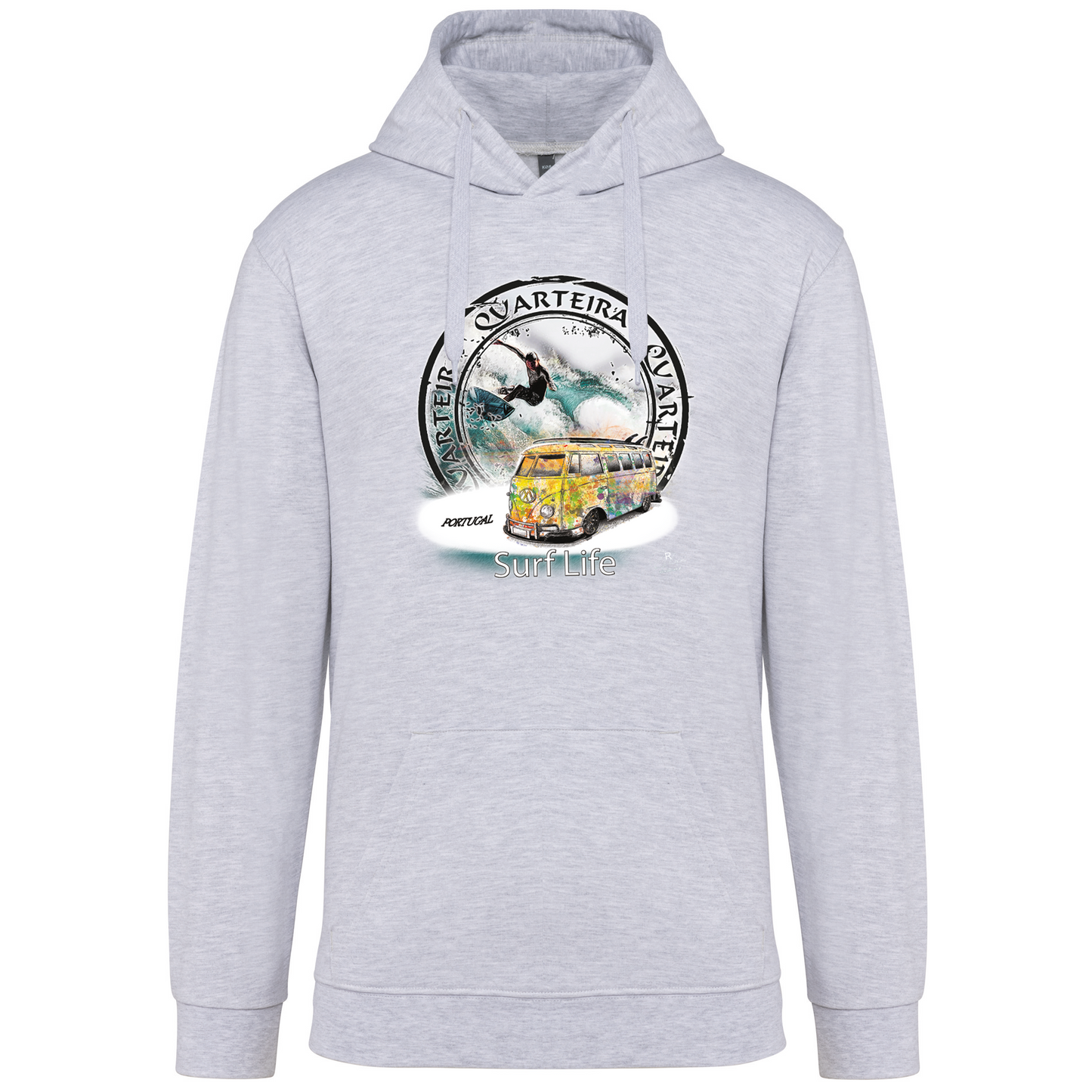 Sweatshirt Kariban com Capuz Surf Life Quarteira