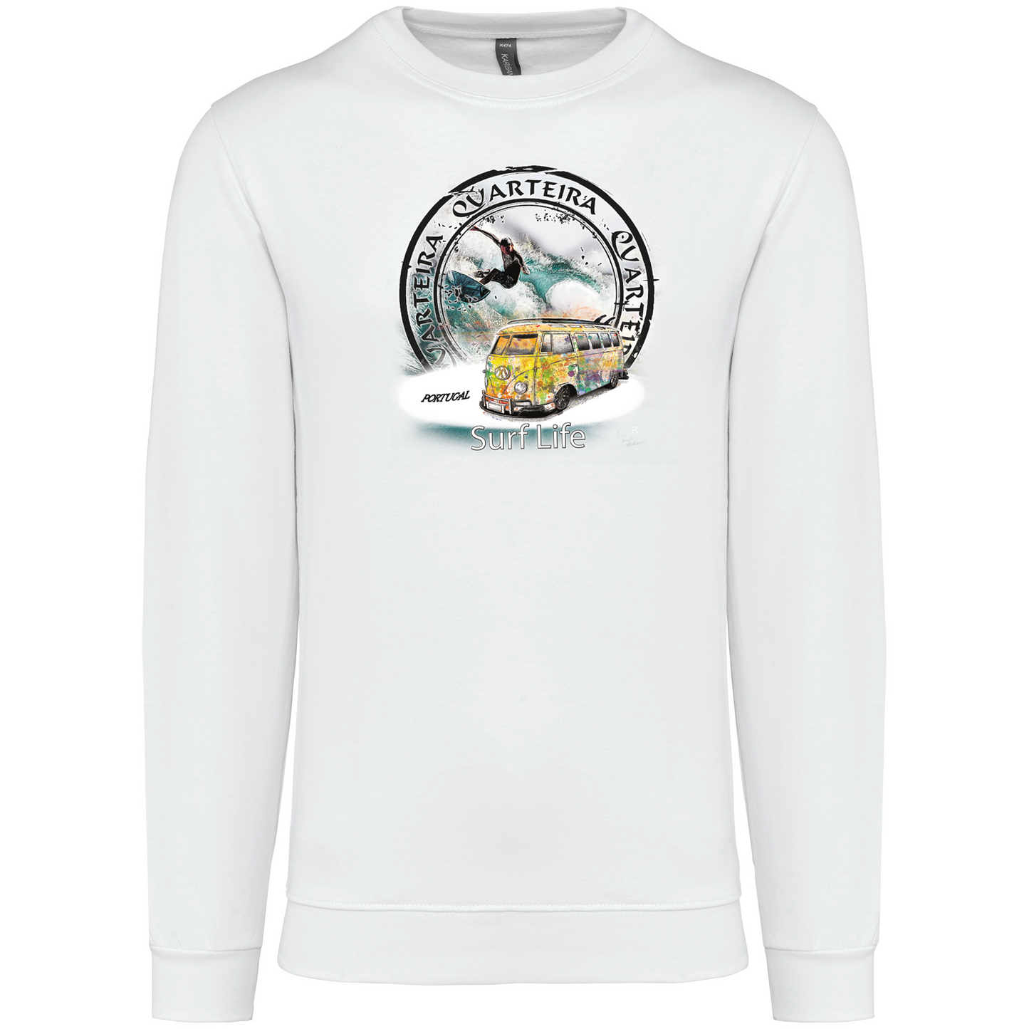Sweatshirt Kariban sem Capuz Surf Life Quarteira
