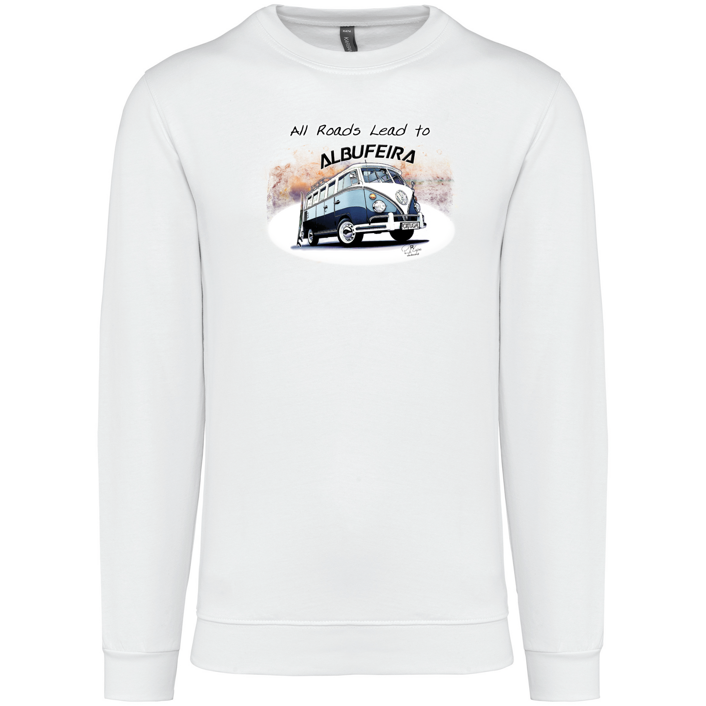 Sweatshirt Kariban sem Capuz All Roads Lead to Albufeira