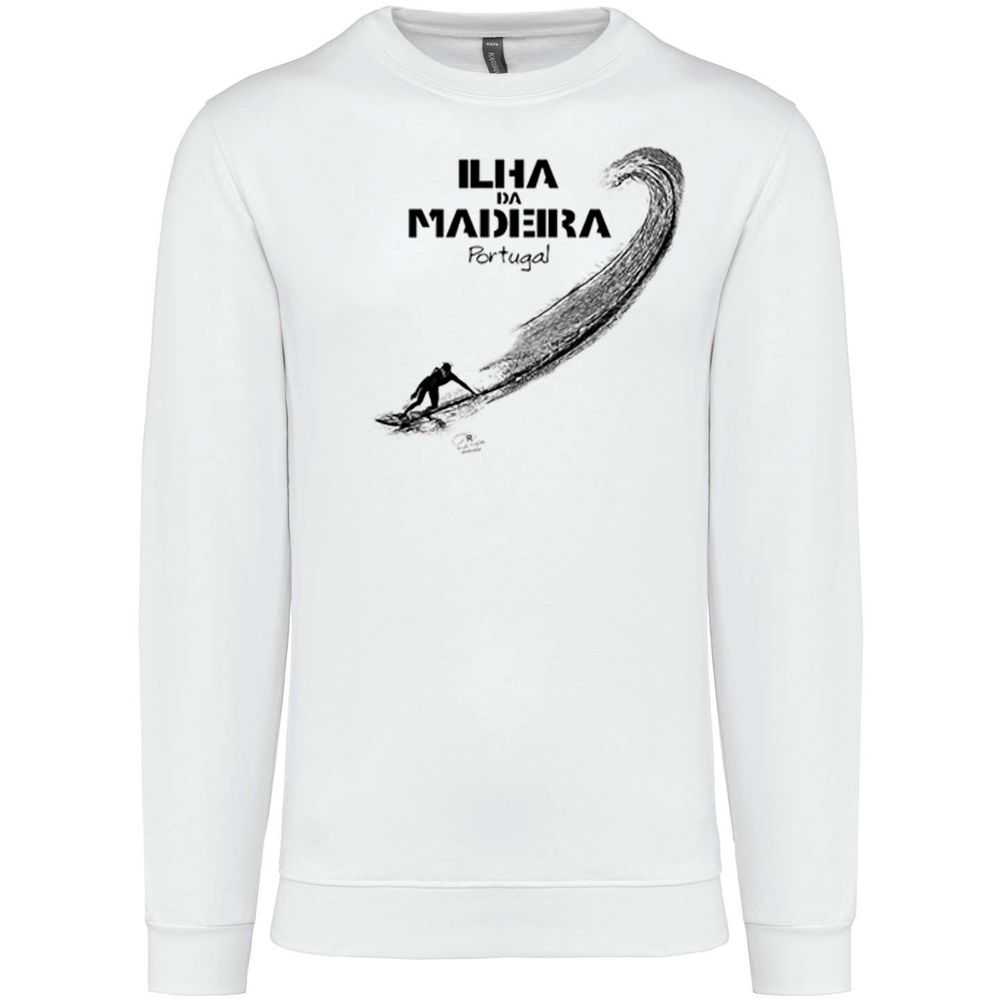 Sweatshirt Kariban sem Capuz Surf Ilha da Madeira