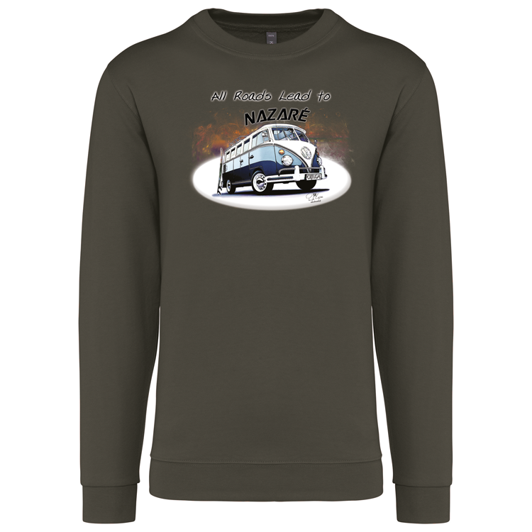 Sweatshirt Kariban sem Capuz All Roads Lead to Nazaré
