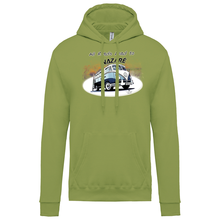 Sweatshirt Kariban com Capuz All Roads Lead to Nazaré