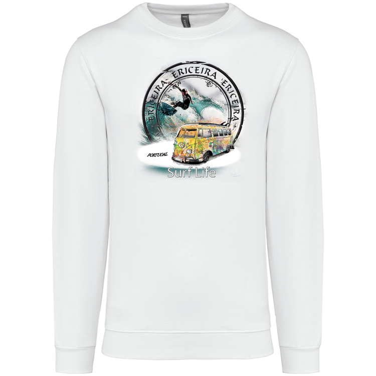 Sweatshirt Kariban sem Capuz Surf Life Ericeira