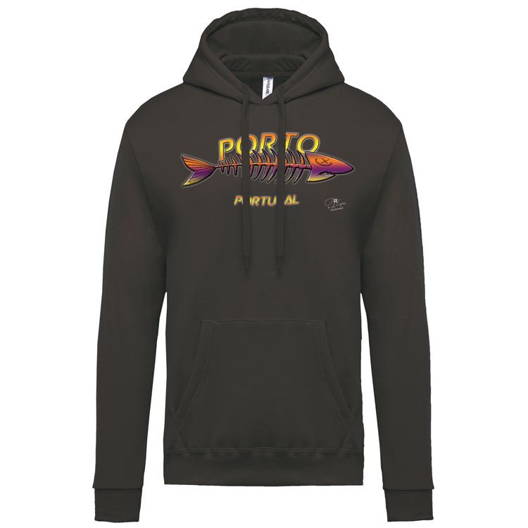 Sweatshirt Kariban com Capuz Espinha Porto