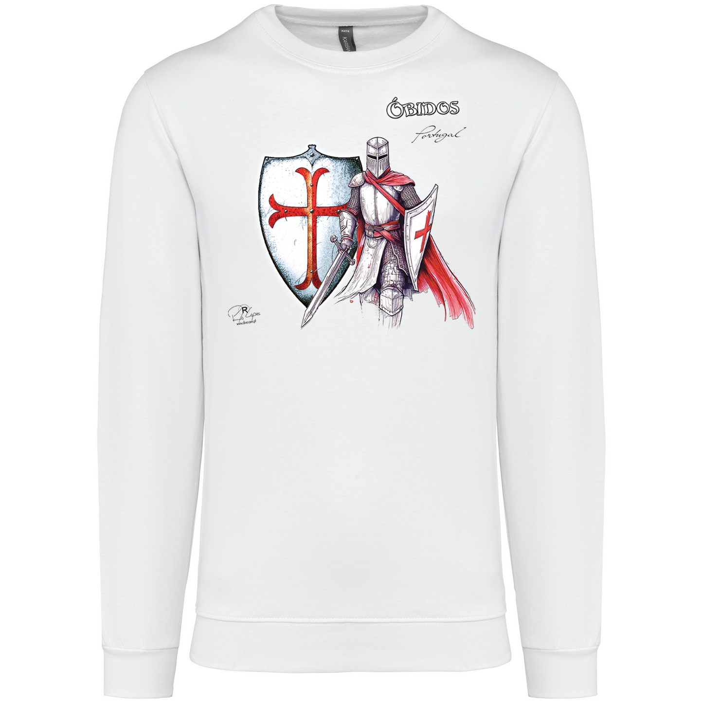 Sweatshirt Kariban sem Capuz Templário Óbidos