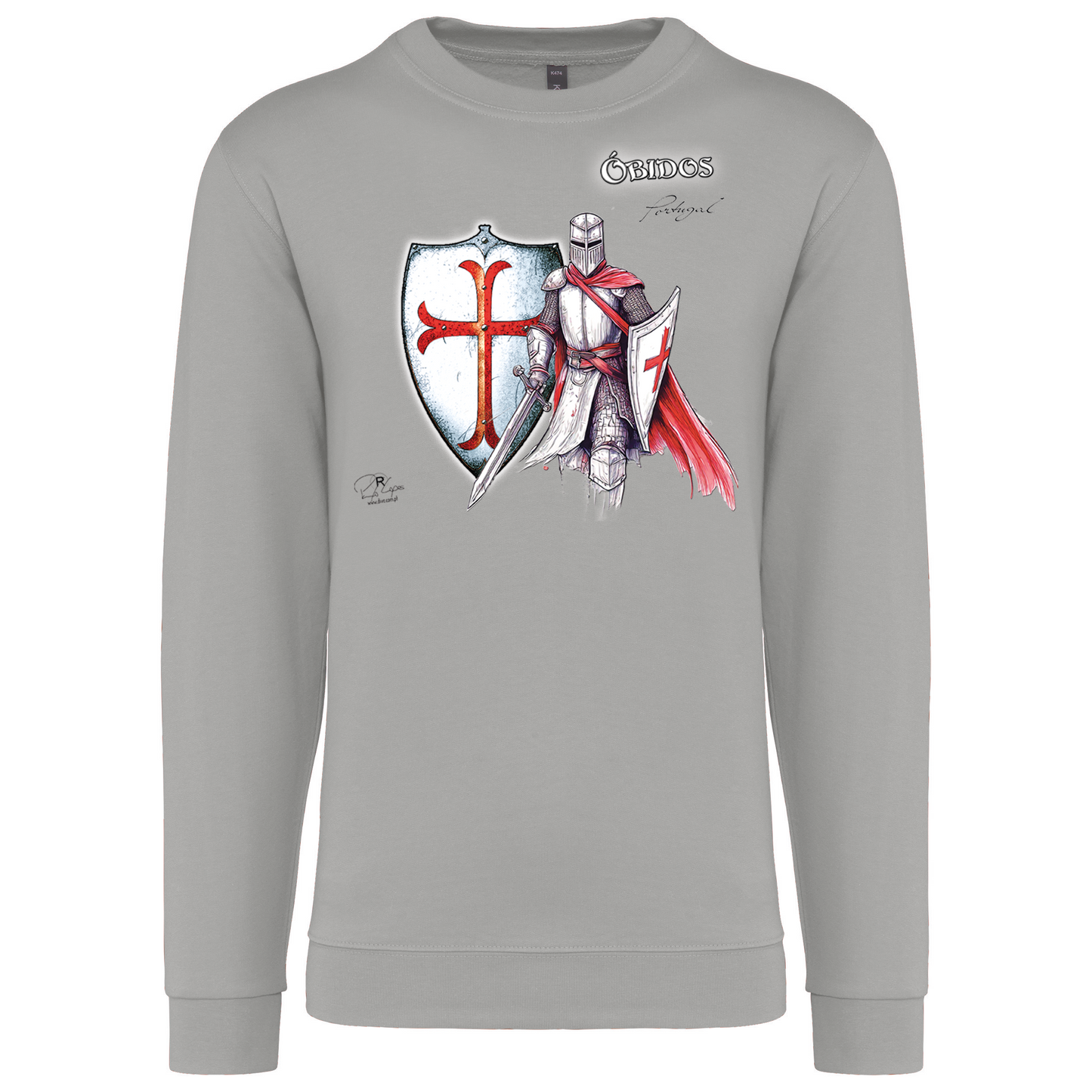 Sweatshirt Kariban sem Capuz Templário Óbidos