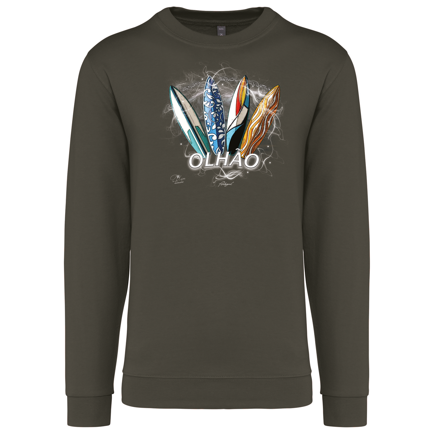 Sweatshirt Kariban sem Capuz Surfboards Olhão