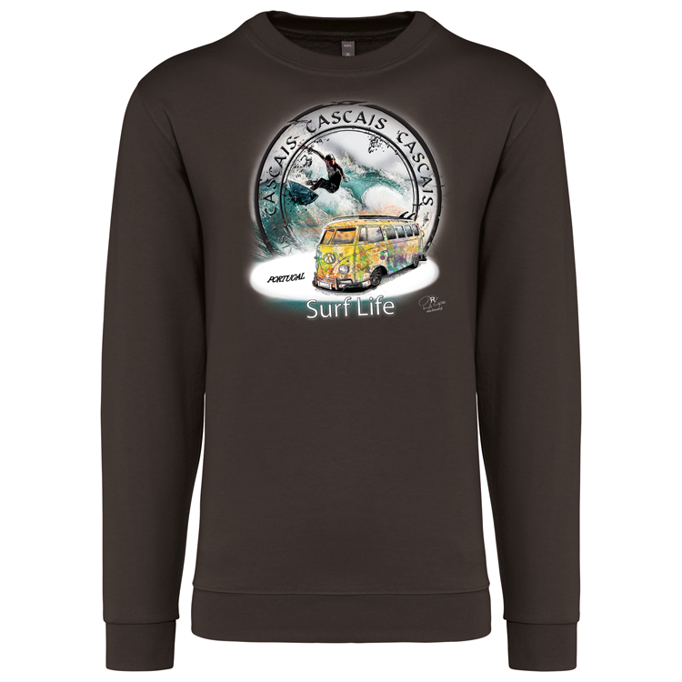 Sweatshirt Kariban sem Capuz Surf Life Cascais