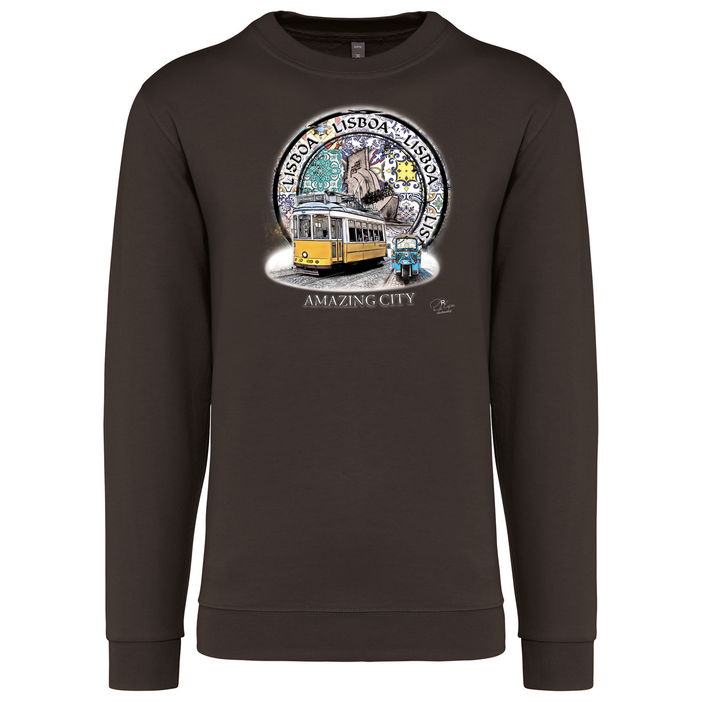 Sweatshirt Kariban sem Capuz Amazing City Lisboa