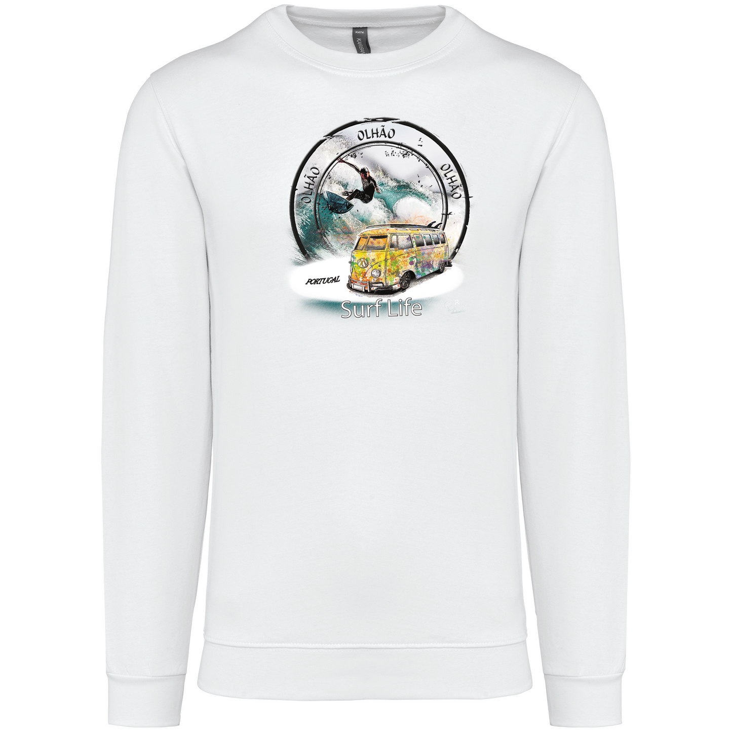 Sweatshirt Kariban sem Capuz Surf Life Olhão