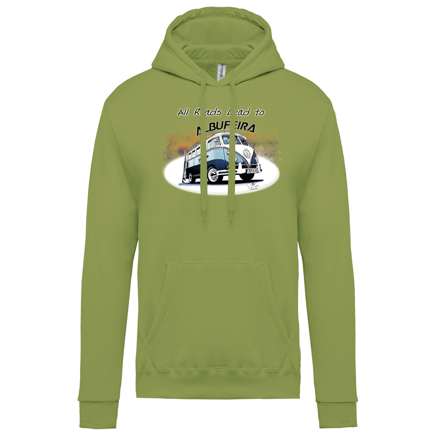 Sweatshirt Kariban com Capuz All Roads Lead to Albufeira