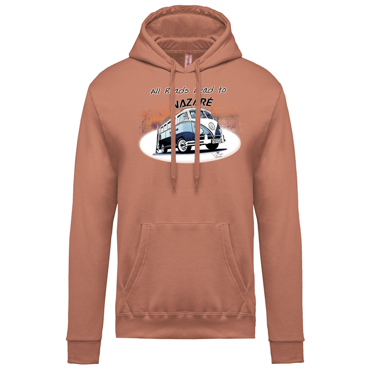 Sweatshirt Kariban com Capuz All Roads Lead to Nazaré