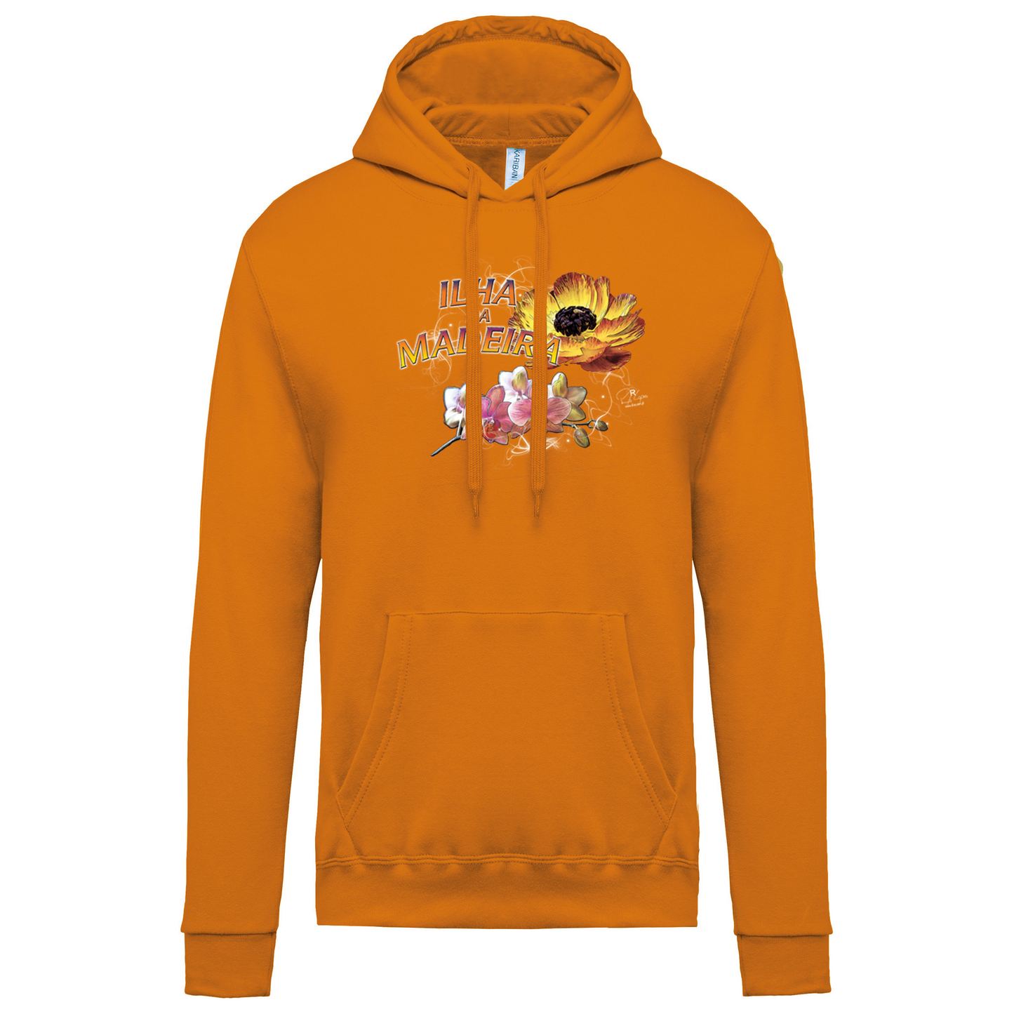 Sweatshirt Kariban com Capuz Madeira Flowers
