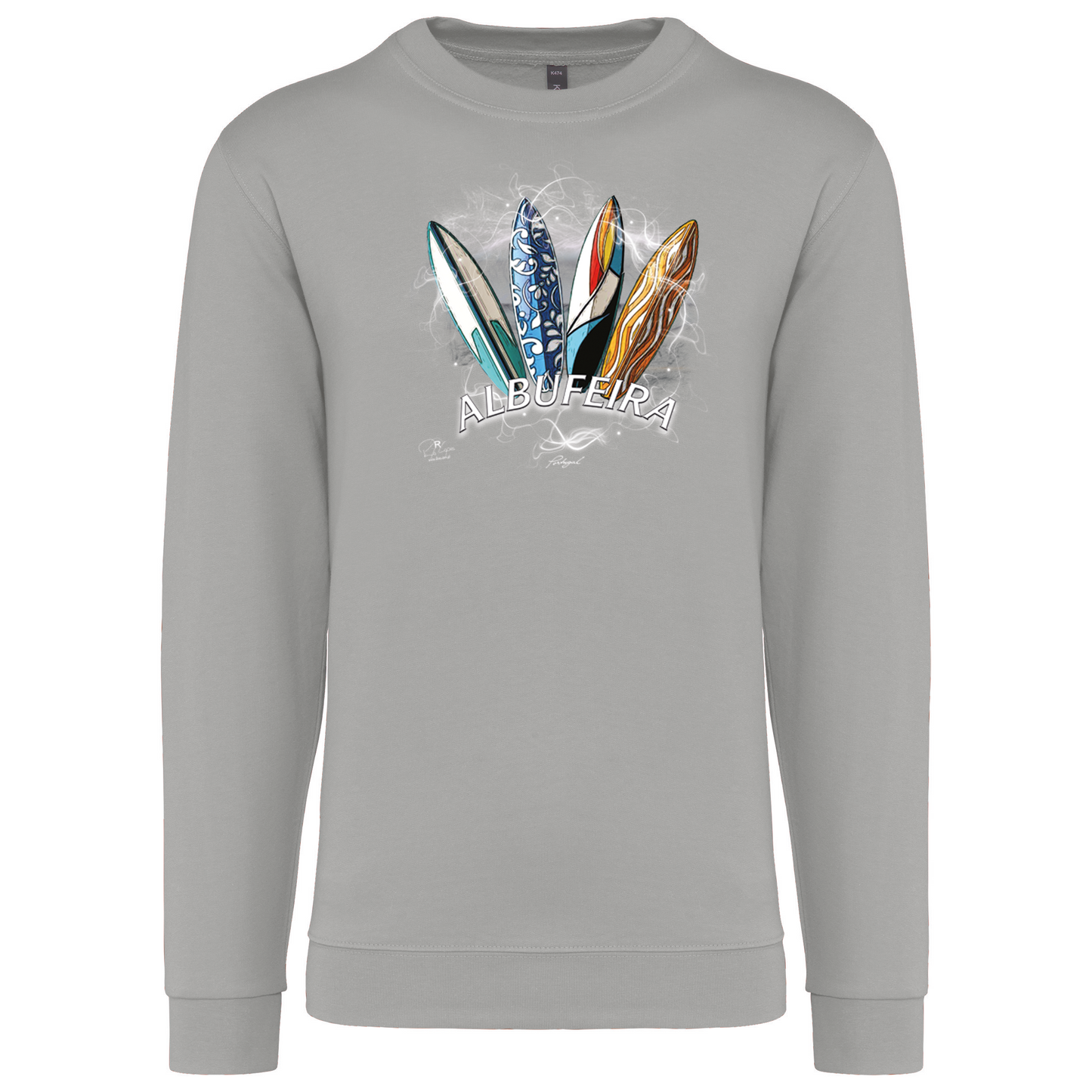 Sweatshirt Kariban sem Capuz Surfboards Albufeira