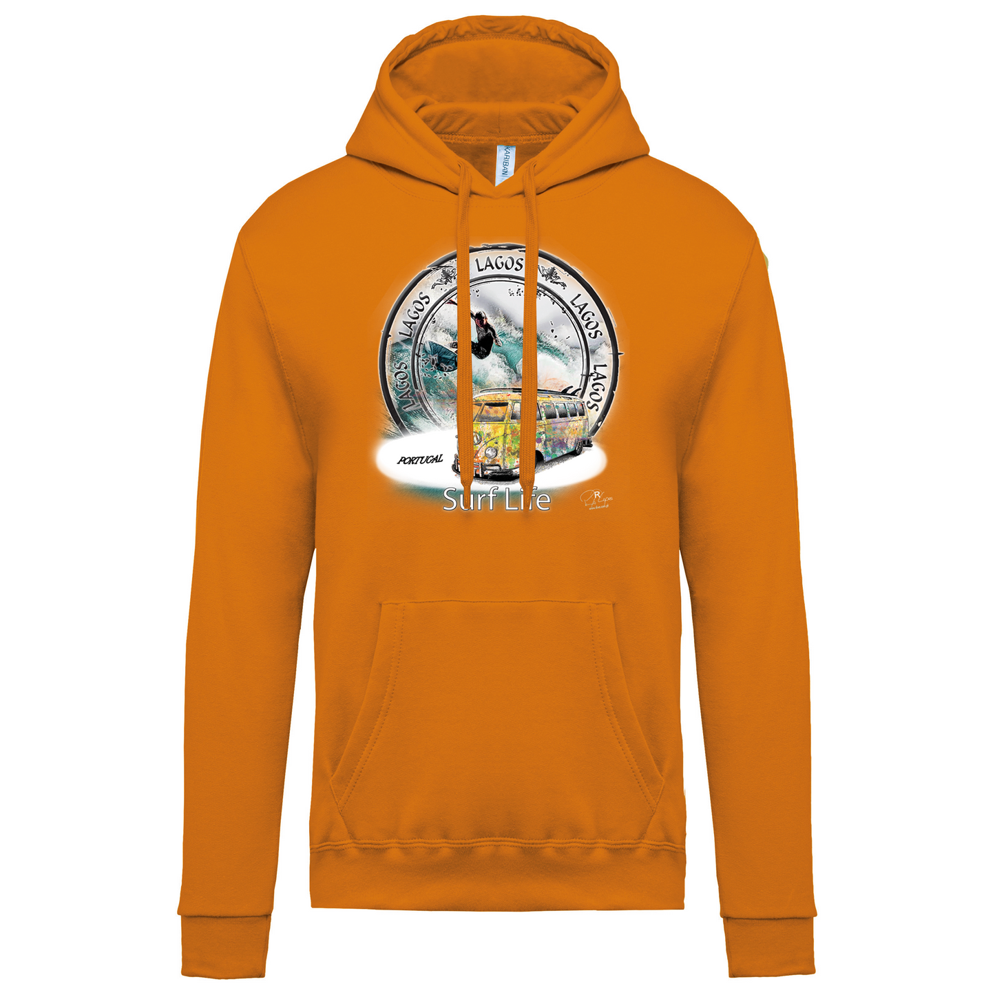 Sweatshirt Kariban com Capuz Surf Life Lagos