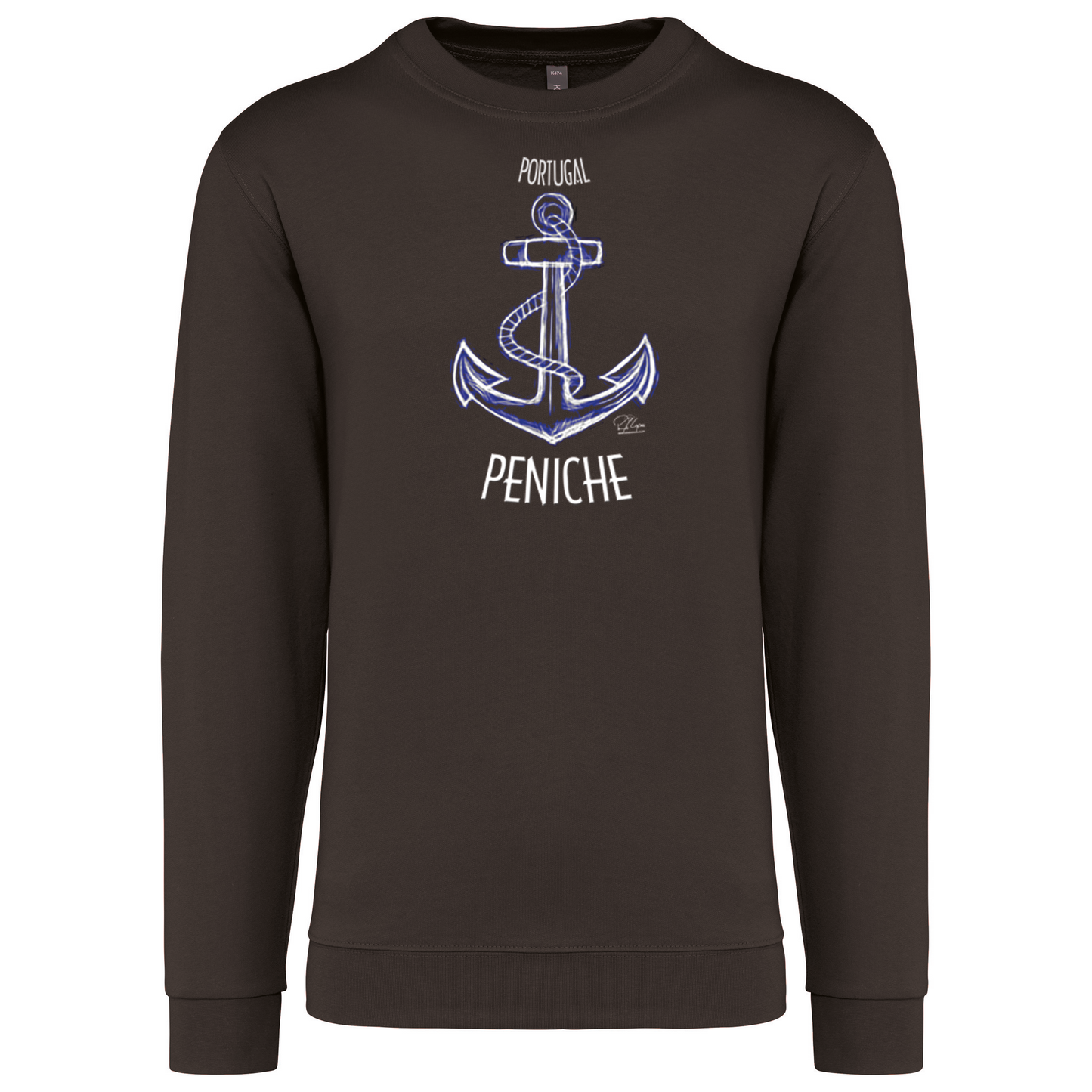 Sweatshirt Kariban sem Capuz Âncora Peniche