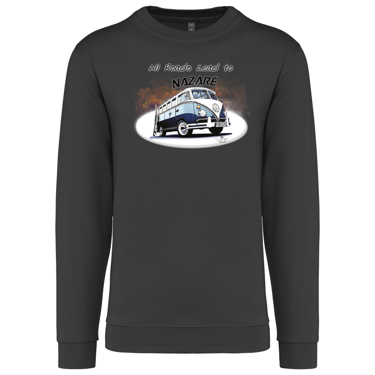 Sweatshirt Kariban sem Capuz All Roads Lead to Nazaré